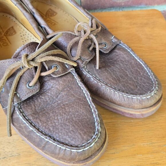 Sebago Docksides Leather loafers men's 10.5 Slip Resistant Non-Marking - Picture 2 of 11